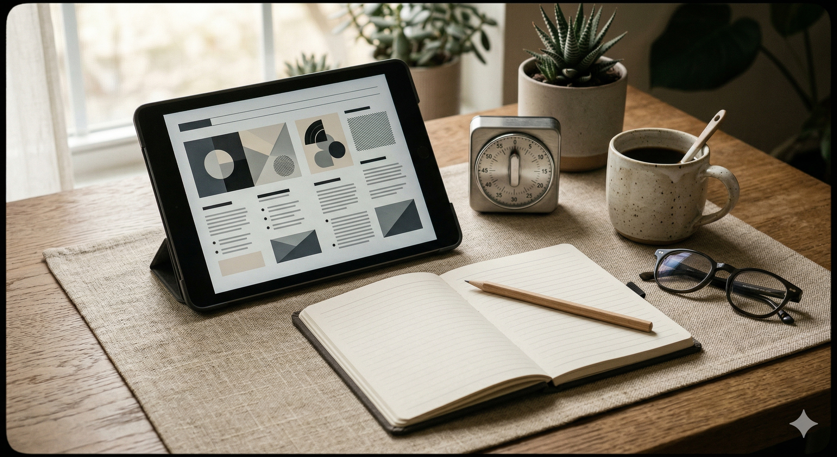 Morning briefing routine with a concise checklist and bounded reading window.